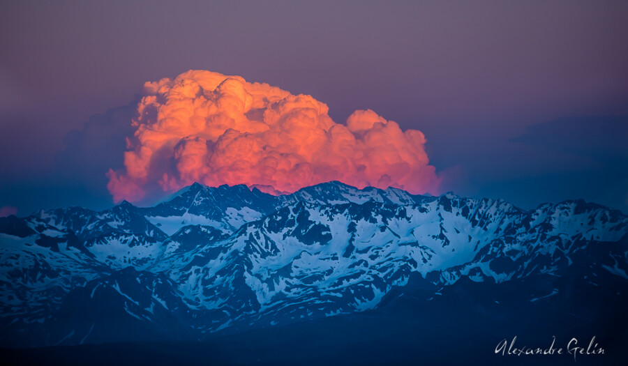 Nuage sur Belledonne
