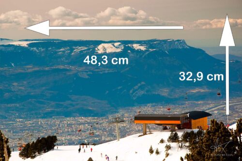 Tirage A3+ des alpes